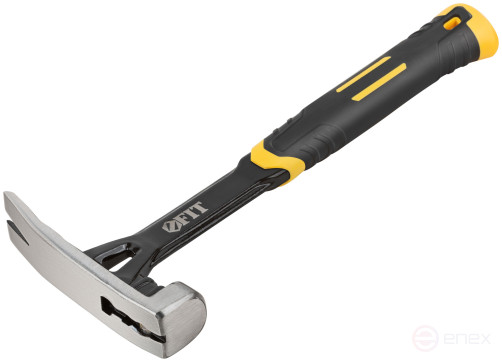 Молоток-гвоздодер, цельнометаллический Профи, 450 гр., демонтажные работы