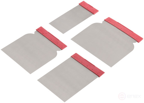 Шпатели металлические, набор 4 шт.("Япончик") 50/80/100/120 мм