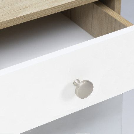 Ручка меб. кнопка мет. UNITY, шлифованная сталь, AKS