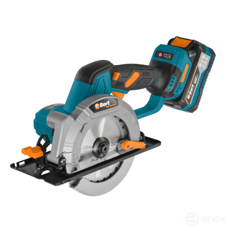 Circular cordless saw BORT BHK-18Li-125 (2*3.0 Ah + battery)