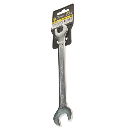 Ключ рожковый 13x17мм ER-51317 (Chrome vanadium) на держателе PRO ЭВРИКА 1/20/200