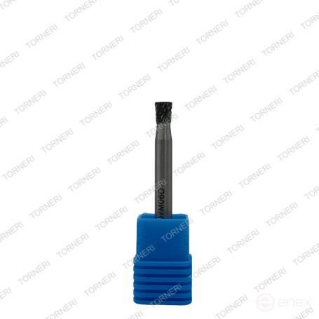 Carbide borehole type N060706 (reverse cone), 6.0 mm, shank 6 mm, double notch TORNERI T018447