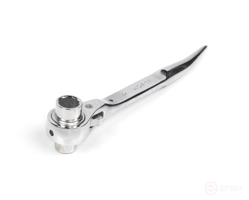 Ключ коликовый торцевой трещоточный 10х12 хром HORTZ