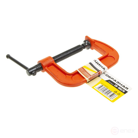 Струбцина ER-16075 G-образная 3"-75мм ЭВРИКА /1/50