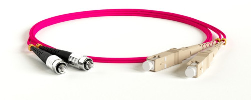 FC-D2-504-FC/PR-SC/PR-H-3M-LSZH-MG Patch cord fiber optic (cord) MM 50/125(OM4), FC-SC, 2.0 mm, duplex, LSZH, 3 m