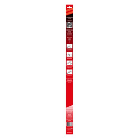 Wiper strip replaceable 60cm/24" with plastic insert for frame wipers