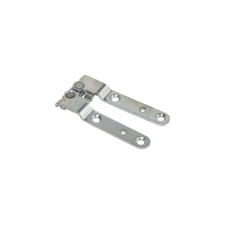 Hinge for countertops, plate 180° overhead AKS white zinc