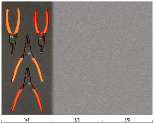 Fit&Go Set of lock ring pullers in a bed, 4 items
