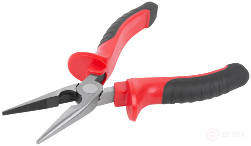 Тонконосы "Оптима", двухцветные обрезиненные ручки, полированная сталь 165 мм