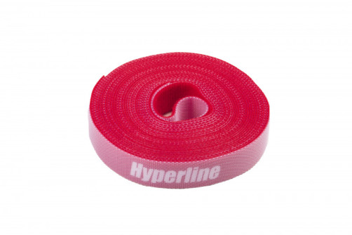 WASNR-5x16-RD Tape (Velcro) in a roll, width 16 mm, length 5 m, red