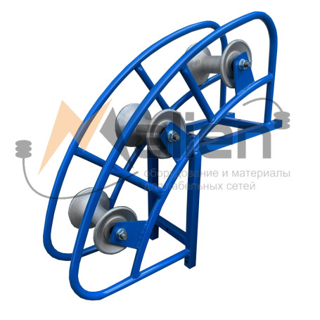RCU 3-120A angular cable guide roller, aluminum coils (cable diameter up to 120 mm, roller load up to 200 kg) MALIEN