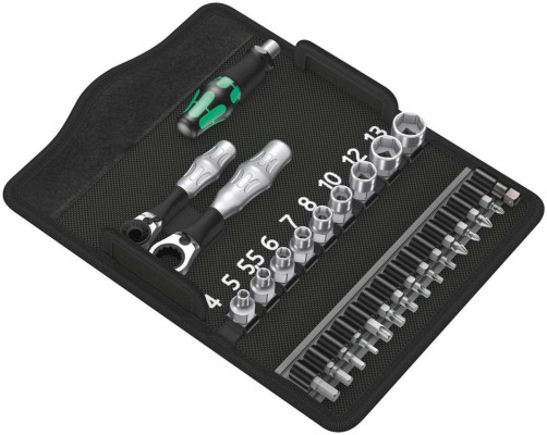 Kraftform Kompakt Zyklop Mini 2 Набор инструментов, включающий 2 трещотки, биты, головки и ручку-держатель 27 предметов