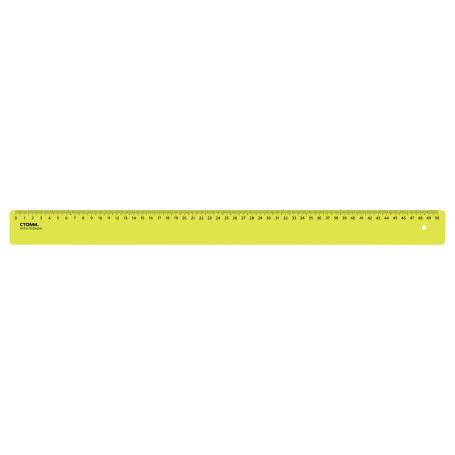 Ruler 50cm STAMM, plastic, opaque, neon colors, assorted