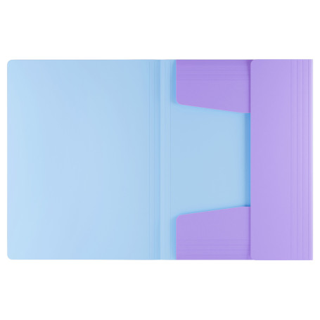 Berlingo "Haze" A4 elastic band folder, plastic, 600 microns, lilac, soft touch