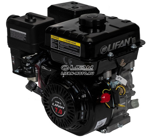 Двигатель Lifan 170F-C Pro, вал 20мм, катушка 7 Ампер