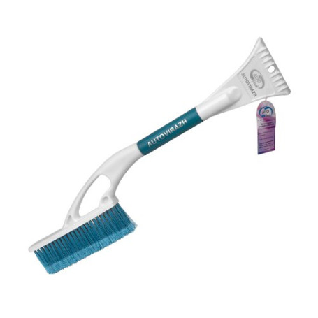 Brush with a scraper for removing snow and ice with a soft handle "Snow Queen" 60 cm