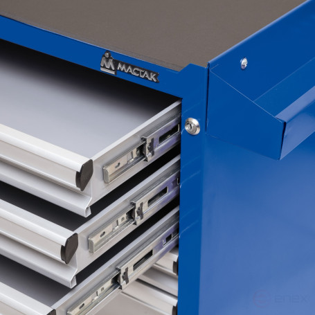 Тележка инструментальная, 5 выдвижных ящиков и отсек, "ОПТИМА", синяя МАСТАК 522-05581MB