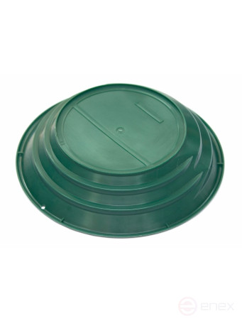 Gold washing tray plastic Diameter 381 mm, green