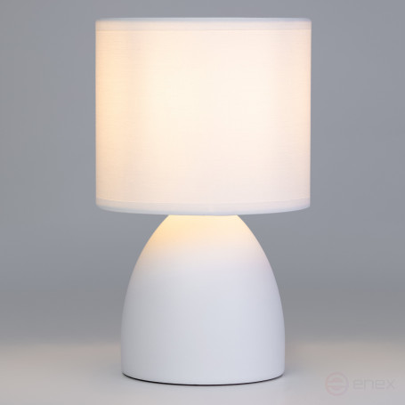 Rivoli Nadine 7042-502 Table Lamp 1 * E14 40W ceramic white with lampshade