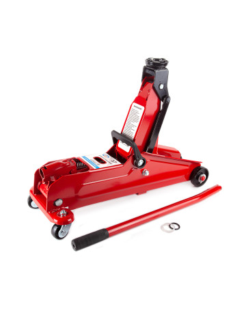 Hydraulic jack 3 t, in a case, lifting height 135-390 red