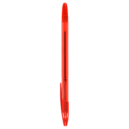 Ballpoint pen STAMM "555" red, 0.7mm, tinted case