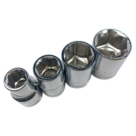 Heads with accessories 1/2" 12pcs WP202558 WORKPRO