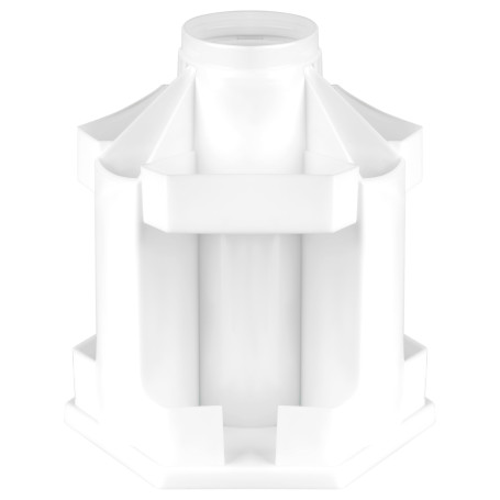 Настольная подставка СТАММ "Maxi Desk", пластиковая, вращающаяся, белая