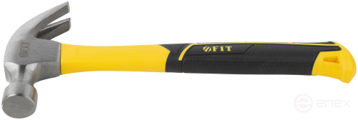 Молоток-гвоздодер, фиберглассовая усиленная ручка, Профи 28 мм, 340 гр.