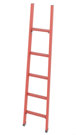 LSP-1.5TKM fiberglass Telecom ladder, hooks, metal end caps h=1500mm, steps.5