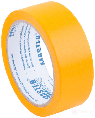 Лента малярная желтая, для внутренних работ, 36 мм x 25 м