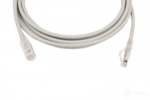 WRline WR-PC-RJ45-UTP-5E-3-GY Патч-корд U/UTP, категория 5е, 2xRJ45, неэкранированный, серый, LSZH, 3м