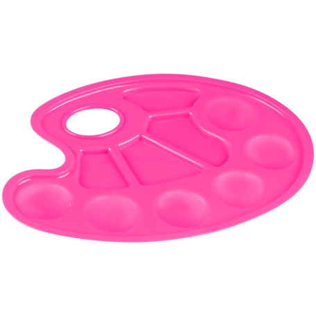 Палитра художника СТАММ, овальная, ассорти, пластик