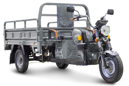 Грузовой электротрицикл Rutrike D4 1800 60V1500W, темно-серый