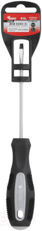 Отвертка "Мастер", CrV сталь, прорезиненная ручка 4х100 мм SL
