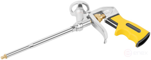 Mounting foam gun, Profi, aluminum body, rubberized handle