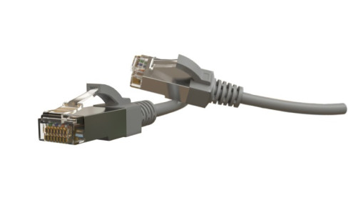 PC-LPT-SFTP-RJ45-RJ45-C6-1M-LSZH-GY Patch Cord S/FTP, Shielded, Category 6 (100% Fluke Component Tested), 28AWG, LSZH, 1m, grey