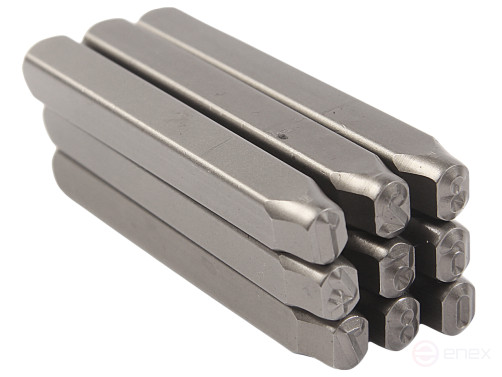 Digital stamps of 5mm (HRC 60+-2 degrees DIN 1451) JTC