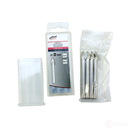 Tile and glass drill bit 6 mm profi Attack, box 6 pcs