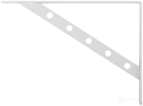 Уголок-кронштейн усиленный белый 300х225 мм