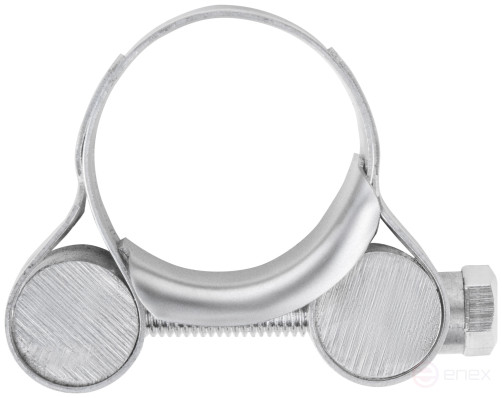 The clamp is a crimping power hinge, stainless steel.steel 23-25 mm