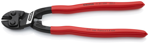 KNIPEX CoBolt® XL bolt cutter, L-200 mm, cut: cf. Ø 5.6 mm, TV. Ø 4 mm, royal. string Ø 3.8 mm, black, 1-k handles