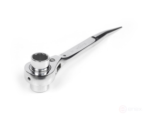 Colic socket wrench ratchet 21x23 chrome HORTZ