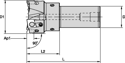 Milling cutter 50A03R049A32PBG15S3WHPM