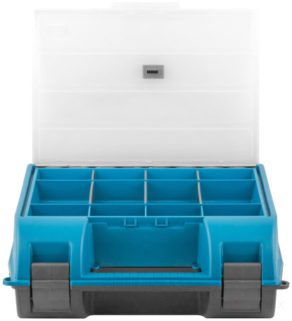 340 mm drill box with organizer, 12 compartments