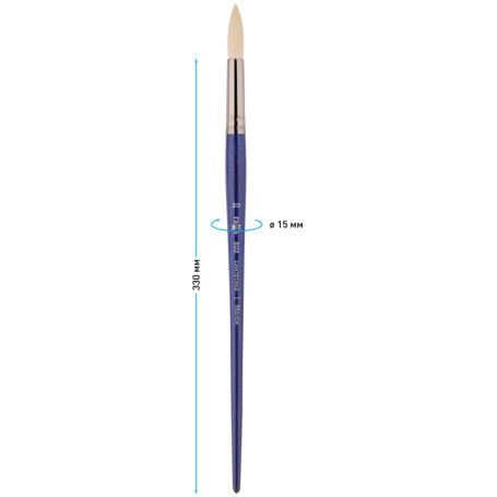 Brush artistic synthetic elastic Range "Manege", round No. 20, long handle
