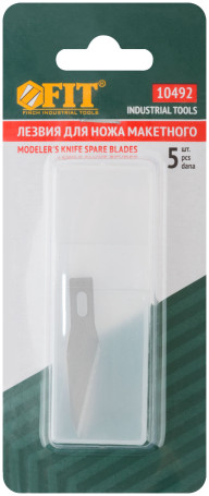 Blade for knife mockup, set of 5pcs., 6 mm beveled