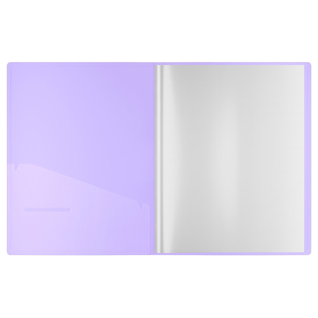 Folder with 30 Berlingo "Haze" inserts, 17 mm, 600 microns, with inner pocket, mint, soft touch