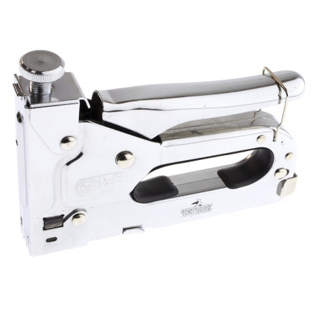 Степлер ручной, тип 53, 4-14мм, мет.корпус, регулировка силы, Cr-V, Чеглок (10/40)