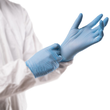 Puretech Neutrino nitrile gloves with textures. fingers 24cm, S, blue, 50 pairs/pack G1051