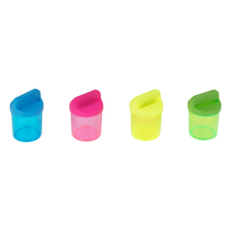 Magnetic STAMP paperclip, without paper clips, neon colors, assorted